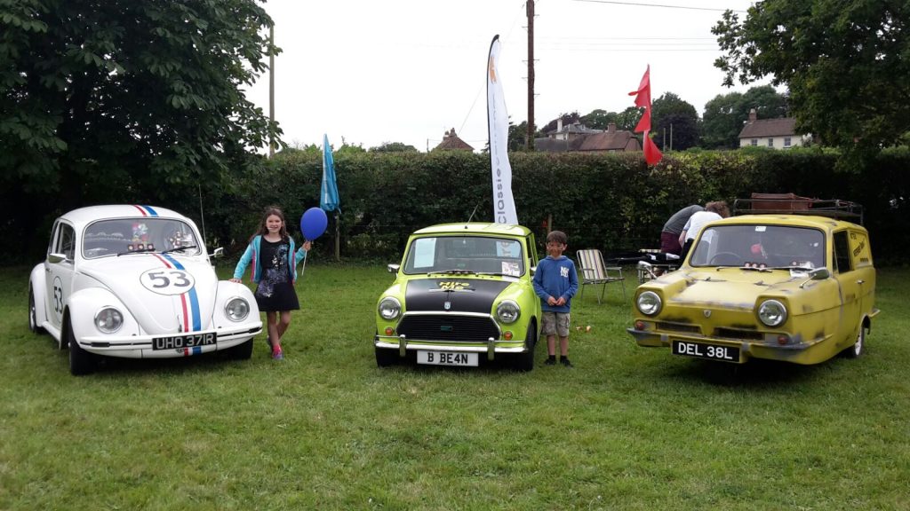 Herbie, Mr Bean & Del Boy at Witchampton Fete